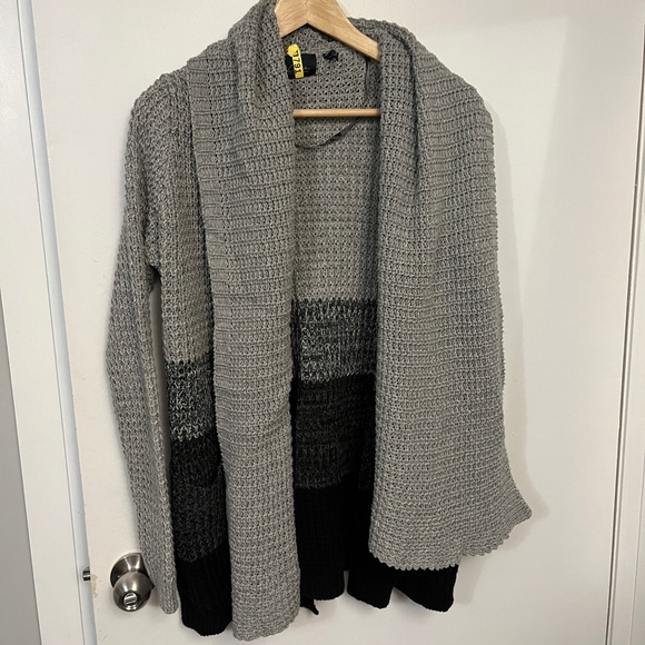 Like-New LINE John + Jenn Chunky Colorblock Cardi, XS - Picture 1 of 6